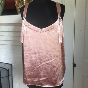 Women’s satin pink tank